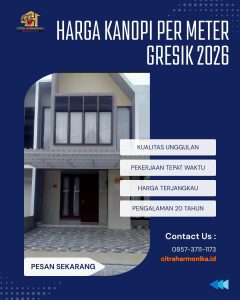 Harga kanopi per meter Gresik 2026