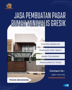 Jasa pembuatan pagar rumah minimalis Gresik