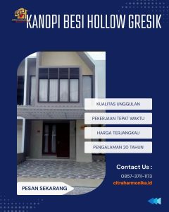 Kanopi besi hollow Gresik