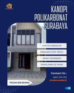 Kanopi polikarbonat Surabaya