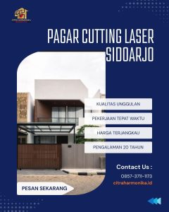 Pagar cutting laser Sidoarjo