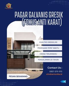 Pagar galvanis Gresik (Fokus anti karat)