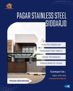 Pagar stainless steel Sidoarjo