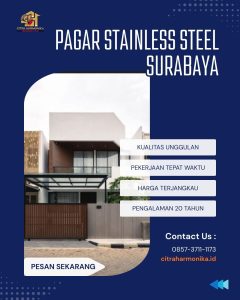 Pagar stainless steel Surabaya
