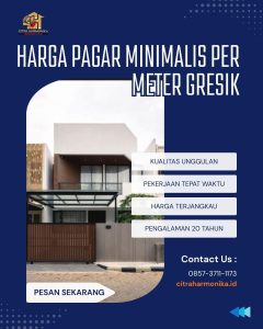 Harga pagar minimalis per meter Gresik