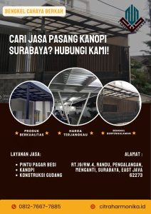 Cari Jasa Pasang Kanopi Surabaya? Hubungi Kami!