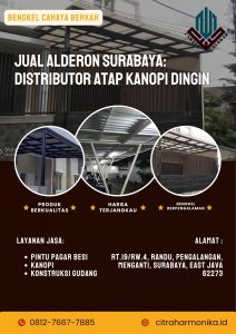 Jual Alderon Surabaya: Distributor Atap Kanopi Dingin