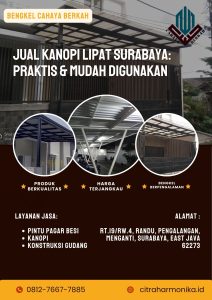 Jual Kanopi Lipat Surabaya: Praktis & Mudah Digunakan