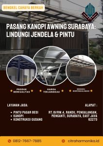 Pasang Kanopi Awning Surabaya: Lindungi Jendela & Pintu