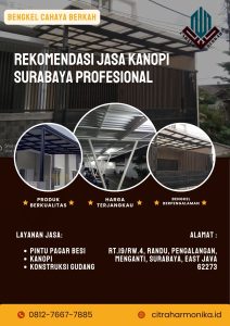 Rekomendasi Jasa Kanopi Surabaya Profesional