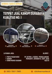 Tempat Jual Kanopi Surabaya Kualitas No. 1