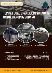 Tempat Jual Spandek di Surabaya untuk Kanopi & Gudang