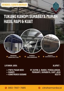 Tukang Kanopi Surabaya Murah: Hasil Rapi & Kuat