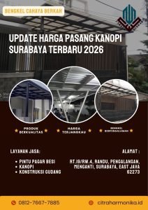 Harga Pasang Kanopi Surabaya