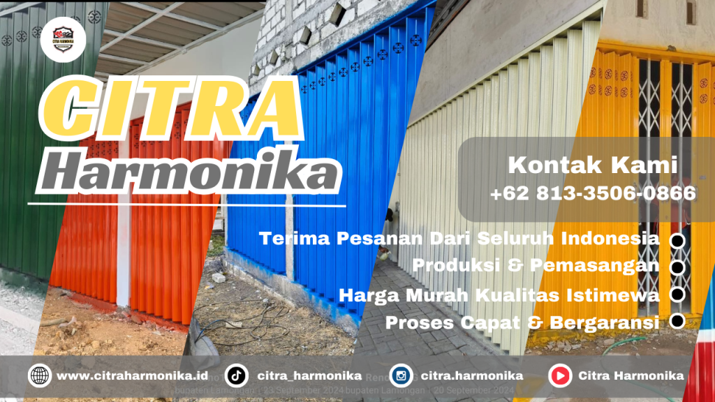 Pusat pembuatan pintu harmonika di Surabaya