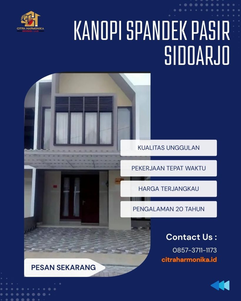 Kanopi spandek pasir Sidoarjo