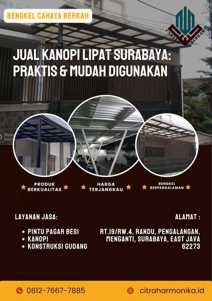 Jual Kanopi Lipat Surabaya: Praktis & Mudah Digunakan